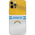 NFL Los Angeles Chargers White Striped iPhone 12 Pro Max Skin